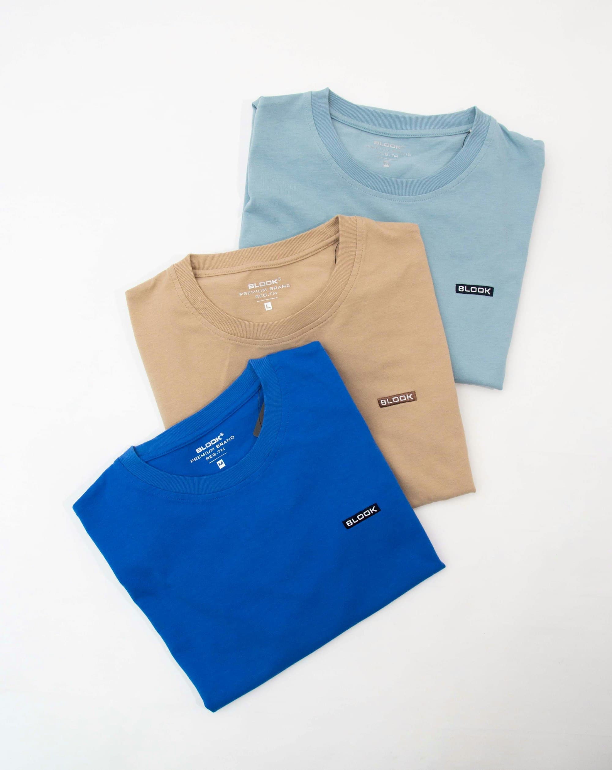 Folded t-shirts ready to pack