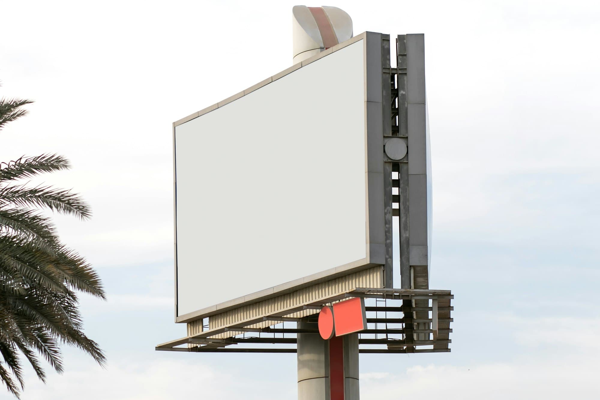 A roadside billboard